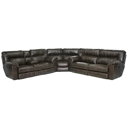 Power Reclining Sectional Sofa with Left Console